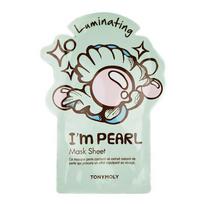  Tonymoly I Am lakštinė skaistinanti veido kaukė Pearl, 21 g