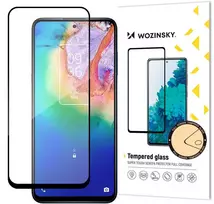 juodi klijai - Wozinsky Full Glue Tempered Glass TCL 20 5G Black - 1 nuotrauka