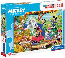 Clementoni dėlionė SupeColor Mickey And Friends Maxi 24218, 24 vnt.