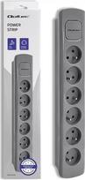 ilgintuvas rite - Qoltec 50277 Prailgintuvas 6 lizdų 1,8 m Pilkas (Grey) - 1 nuotrauka