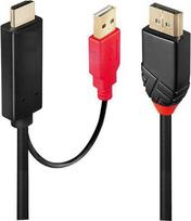 displayport kabelis 1.2 - MicroConnect HDMI to DisplayPort Converter Cable 3m Juodas (Black) - 1 nuotrauka