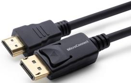 displayport kabelis hdmi - MicroConnect MC-DP-HDMI-1000 DisplayPort į HDMI laidas 10 m Juodas (Black) - 1 nuotrauka