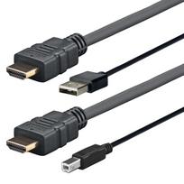 Vivolink PROHDMIUSBAB4 HDMI / USB Kabelis 4m Juodas (Black)