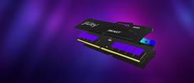 ddr5 64gb ram - Kingston FURY Beast RGB, DDR5, 64 GB (2x32GB), 5600 MHz, CL36, Juodas (Black) - 1 nuotrauka