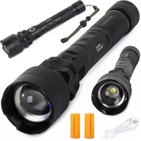 rankinis usb - Bailong BL-P59-2-P50 Taktinis LED Žibintuvėlis su Zoom XHP50 - 1 nuotrauka