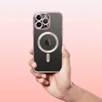 originalus iphone deklas - Oem Electro Mag Cover Case for iPhone 16e - Rožinė auksinė (Rose Gold) - 1 nuotrauka