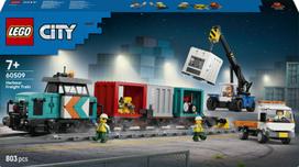 uosto - LEGO City Uosto krovininis traukinys su kranu ir sunkvežimiu 60509 - 1 nuotrauka
