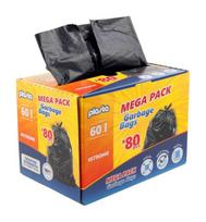 ermitazas maisai - Šiukšlių maišai Plasta Mega Pack, 60 l, 80 vnt. - 1 nuotrauka