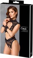 moto apranga - Cottelli bondage Bondage Bra Set xl Seksuali lateksinė apranga - 4 nuotrauka