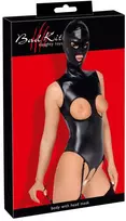 moto apranga - Bad Kitty Body & Mask S Seksuali lateksinė apranga - 1 nuotrauka