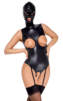moto apranga - Bad Kitty Body & Mask S Seksuali lateksinė apranga - 4 nuotrauka