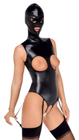 moto apranga - Bad Kitty Body & Mask S Seksuali lateksinė apranga - 5 nuotrauka