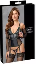 moto apranga - Cottelli bondage Bondage Basque S Seksuali lateksinė apranga - 1 nuotrauka
