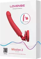 lovense - Lovense Mission 2 vibratorius, rožinis (Pink) - 1 nuotrauka
