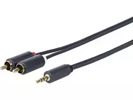 Vivolink PROMJRCA7 3.5 mm į 2 x RCA kabelis 3 m Juodas (Black)