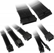 24 pin laidas - Kolink Core Adept Braided Cable Extension Kit COREADEPT-EK-BLK Juodas (Black) - 1 nuotrauka