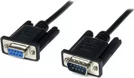 nulinio - StarTech SCNM9FM2MBK DB9 RS232 Serijinis Kabelis 2 m Juodas (Black) - 1 nuotrauka