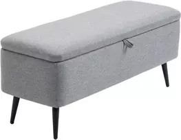 suoliukas daiktadeze - Suoliukas HOMCOM, pilkas (Gray) - 1 nuotrauka