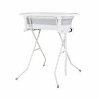 BabyTrold sulankstoma vonelė su stovu, balta (White), 19-07PK