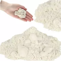smelis vaikams - Kinetinis smėlis vaikams, 1 kg, baltas (White) - 1 nuotrauka