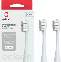 elektrinis - Oclean Professional Clean P1C9 dantų šepetėlio galvutės, sidabrinės (Silver), 2 vnt - 1 nuotrauka