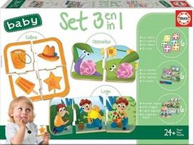 Dėlionė Educa Borras Baby Set 3in1