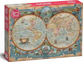 Dėlionė CherryPazzi Great Discoveries World Map 50125, 2000 vnt.