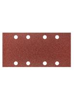Velcro švitrinis popierius 93 x 185 mm, K80, 5 vnt., su skylutėmis