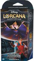 korteliu zaidimai - Ravensburger Disney Lorcana Rise of the Floodborn Starter Deck Amber & Sapphire, EN - 1 nuotrauka