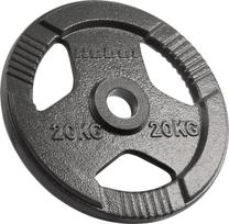 ketaus juodas - Olimpinis ketaus svoris REBEL ACTIVE RBA-2143-20, 20 kg, 51 mm skylė, Juodas (Black) - 1 nuotrauka