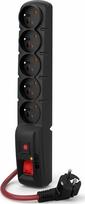ilgintuvas 1.5 - Acar F5 Power W2289 1,5 m 5 lizdai Juodas (Black) - 1 nuotrauka