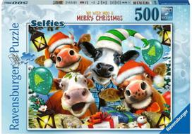 Ravensburger dėlionė We Wish Moo A Merry Christmas 165322, 500 vnt.