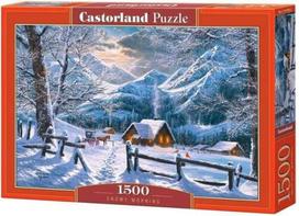 puzzle 1500 - Castorland Puzzle Snowy Morning 1500 vnt. C-151905-2 - 1 nuotrauka