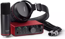 focusrite scarlett 4th gen - Focusrite Scarlett Solo Studio 4th Gen, Raudona (Red) - 1 nuotrauka