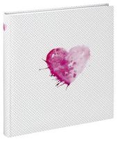 Hama Lazise pink Buchalbum 29x32 50 wei&szlig;e Seiten Hochzeit 2361