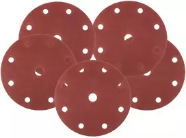 Šlifavimo diskai 150 mm, P240, 5 vnt, su 9 skylėmis 04-721