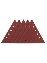 Velcro šlifavimo popierius K120, trikampis su 12 skylių, 5vnt šlifuokliui 59G264