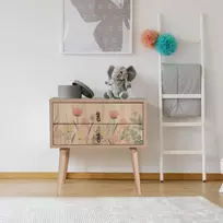 Naktinis staliukas Kalune Design City Tulip, įvairių spalvų (Multicolor), 61 x 60 x 40 cm