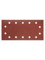 Velcro švitrinis popierius 115 x 230 mm, K80, 5 vnt., su skylutėmis