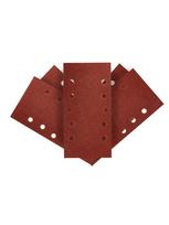 Šlifavimo popierius su „Velcro“ tvirtinimu 115 x 230 mm, K80, 5 vnt, su skylutėmis