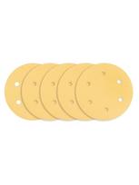 225 mm slifavimo popierius - Šlifavimo popierius su lipduku 225 mm, K80, 5 vnt, su 6 skylutėmis šlifuokliui 59G264, 59G265 - 1 nuotrauka