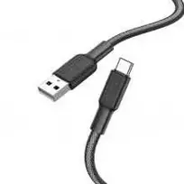 usb c to usb a white - Hoco X69 USB-A į USB-C kabelis 3A 1 m Juodas/Baltas (Black/White) - 1 nuotrauka