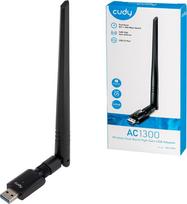 usb network adapter - Cudy WU1400 AirMax AC1300 Wi-Fi USB adapteris Juodas (Black) - 1 nuotrauka