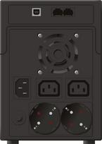 1200w - PowerWalker VI 2200 SHL UPS 1200 W Juodas (Black) - 1 nuotrauka