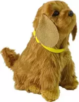 pliusiniai zaislai - Lean Toys Interaktyvus žaislinis šuo Cocker Spaniel 12700, rudas (Brown) - 1 nuotrauka