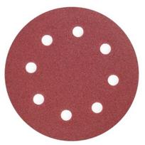 180mm slifavimo popierius - Švitrinis popierius apvalus Dedra DED77641, 180mm GR60 5vnt. - 1 nuotrauka