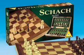 mediniai sachmatai - Piatnik Stalo žaidimas Šachmatai Schach 77942 - 1 nuotrauka