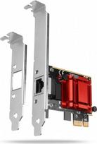 pcie laidas - Axagon PCEE-GIX PCIe tinklo plokštė 1x Gigabit Ethernet (RJ-45), Intel i210AT, PXE Juoda/Raudona (Black/Red) - 1 nuotrauka