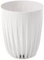 Lamela Gėlių vazonas Mira 907-05, plastikinis, Baltas (White), Ø 25 cm