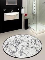 Vonios kilimėlis Foutastic Marble 359CHL4272, juoda sp./balta sp., Ø 100 cm
